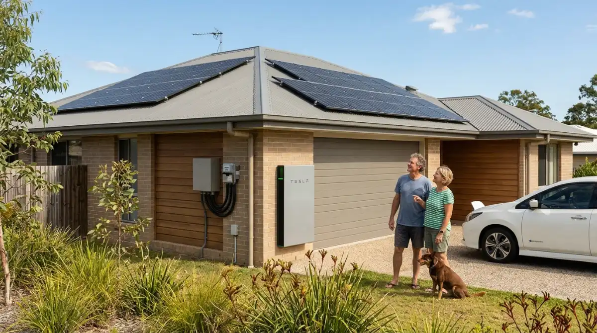 Australian house using solar energy