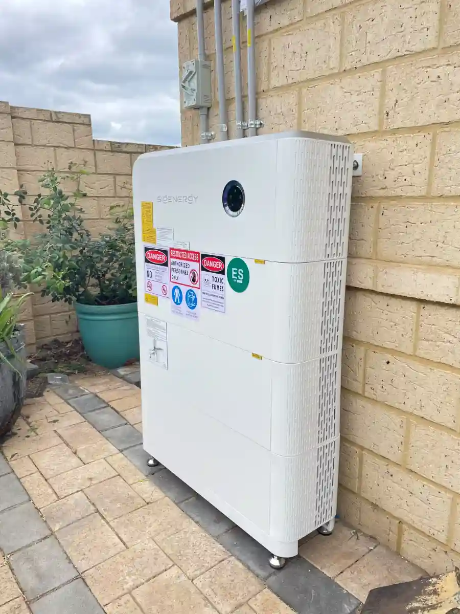 Residential solar battery installation in Perth